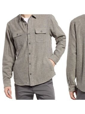 Marine layer signature lined camping shirt